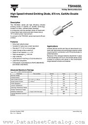 TSHA6501 datasheet pdf Vishay