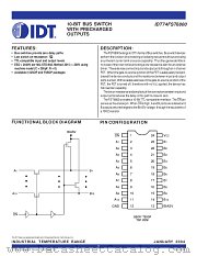 IDT74FST6800PG datasheet pdf IDT