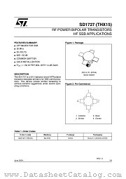 SD1727-05 datasheet pdf ST Microelectronics
