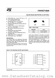 74VHCT126A datasheet pdf ST Microelectronics