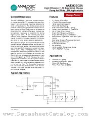 AAT3132 datasheet pdf ANALOGIC TECH