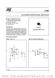 L165H datasheet pdf ST Microelectronics