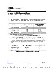 CS5341 datasheet pdf Cirrus Logic