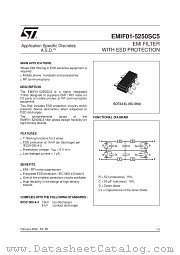 EMIF01-5250 datasheet pdf ST Microelectronics