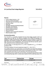 TLE 4278 G datasheet pdf Infineon