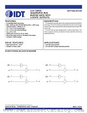 IDT74ALVC125PY8 datasheet pdf IDT