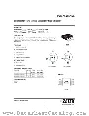ZXMC6A09DN8 datasheet pdf Zetex Semiconductors