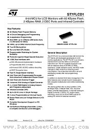 ST7FLCD1 datasheet pdf ST Microelectronics