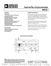 ADXL321JCP datasheet pdf Analog Devices
