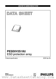 PESD5V2S18U datasheet pdf Philips
