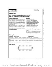 74LCX16373MEA datasheet pdf Fairchild Semiconductor