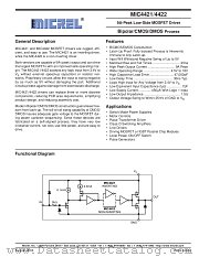 MIC4421 datasheet pdf Micrel Semiconductor