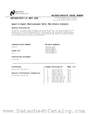 5962-89689012A(54ACT257LMQB) datasheet pdf National Semiconductor