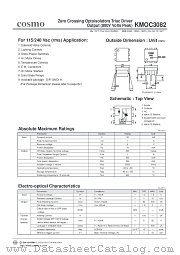 KMOC3082 datasheet pdf Cosmo Electronics