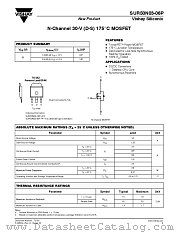 SUR50N03-06P datasheet pdf Vishay