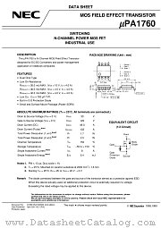 UPA1760G-E1 datasheet pdf NEC
