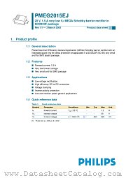 PMEG2015EJ datasheet pdf Philips