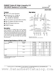 AS219-000 datasheet pdf Skyworks Solutions