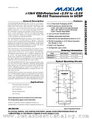 MAX3231E datasheet pdf MAXIM - Dallas Semiconductor