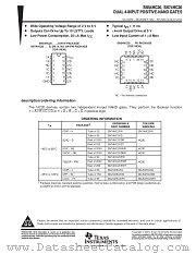 SN74HC20DT datasheet pdf Texas Instruments