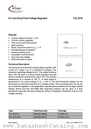 TLE 4279 G datasheet pdf Infineon