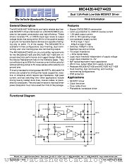 MIC4426 datasheet pdf Micrel Semiconductor