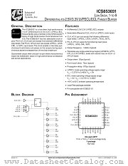 ICS853031 datasheet pdf Texas Instruments