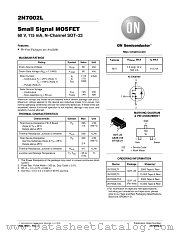 2N7002LT1G datasheet pdf ON Semiconductor
