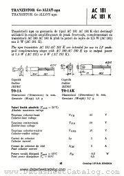 AC181 datasheet pdf IPRS Baneasa