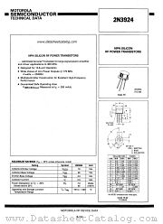 2N3924 datasheet pdf Motorola