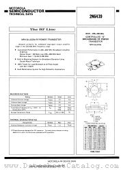 2N6439 datasheet pdf Motorola