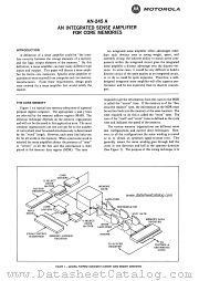 AN-245A datasheet pdf Motorola