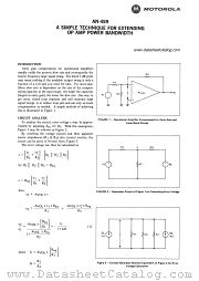 AN-459 datasheet pdf Motorola