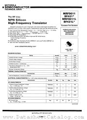 BF431L datasheet pdf Motorola