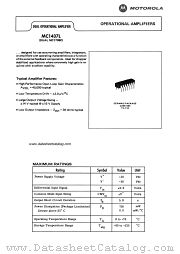 MC1709C datasheet pdf Motorola