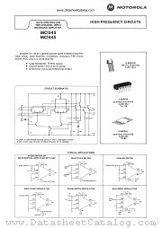 MC1445 datasheet pdf Motorola