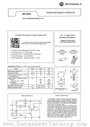 MC1550G datasheet pdf Motorola