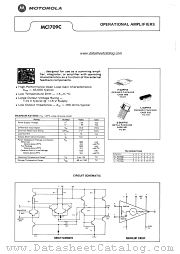 MC1709C datasheet pdf Motorola