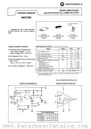MC1710C datasheet pdf Motorola