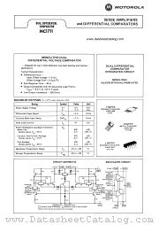 MC1711 datasheet pdf Motorola
