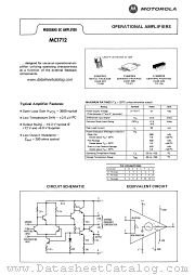 MC1712 datasheet pdf Motorola