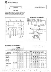 MC315 datasheet pdf Motorola