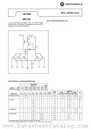 MC316 datasheet pdf Motorola