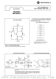 MC7404L datasheet pdf Motorola