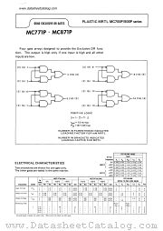 MC871P datasheet pdf Motorola