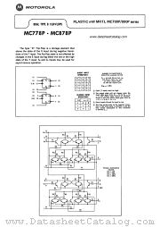 MC878P datasheet pdf Motorola