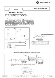 MC900F datasheet pdf Motorola
