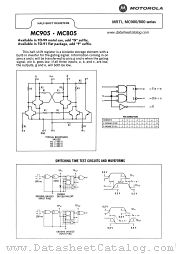 MC805F datasheet pdf Motorola