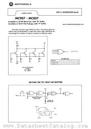 MC807F datasheet pdf Motorola