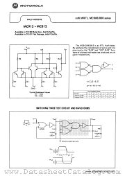 MC812 datasheet pdf Motorola